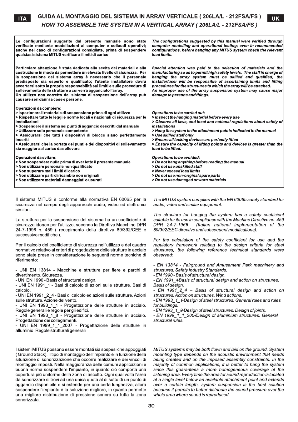 FBT MITUS User Manual | Page 34 / 88
