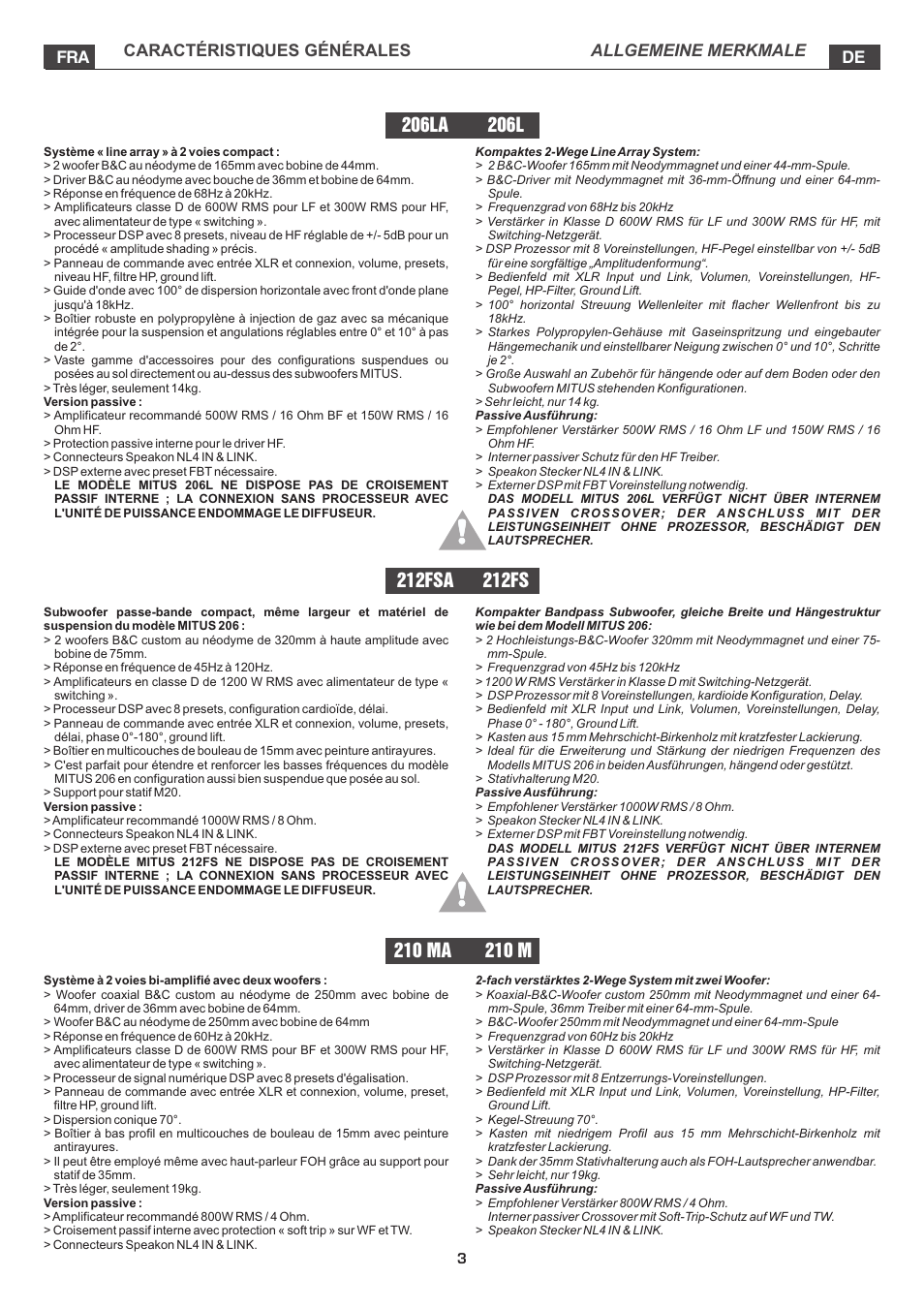 FBT MITUS User Manual | Page 48 / 88