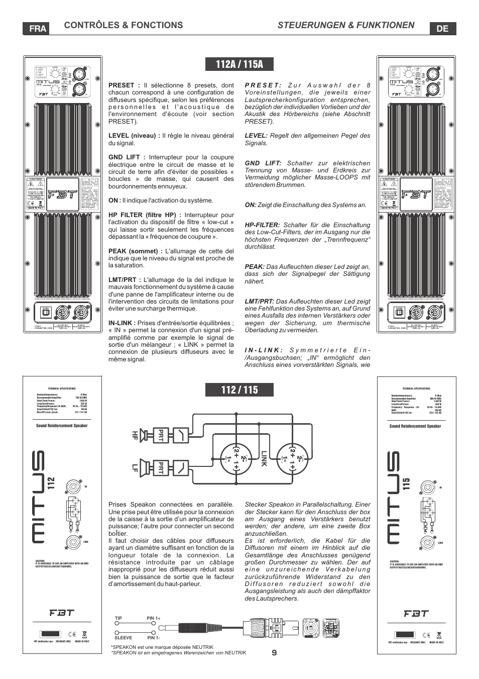 FBT MITUS User Manual | Page 54 / 88