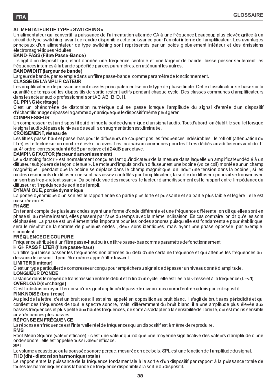 FBT MITUS User Manual | Page 85 / 88