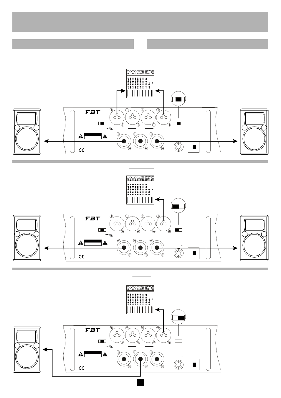 Français deutsch, Modes de fonctionnement betrierbsarten, Symbol | Stereo parallel bridge | FBT Symbol 18000 User Manual | Page 18 / 24