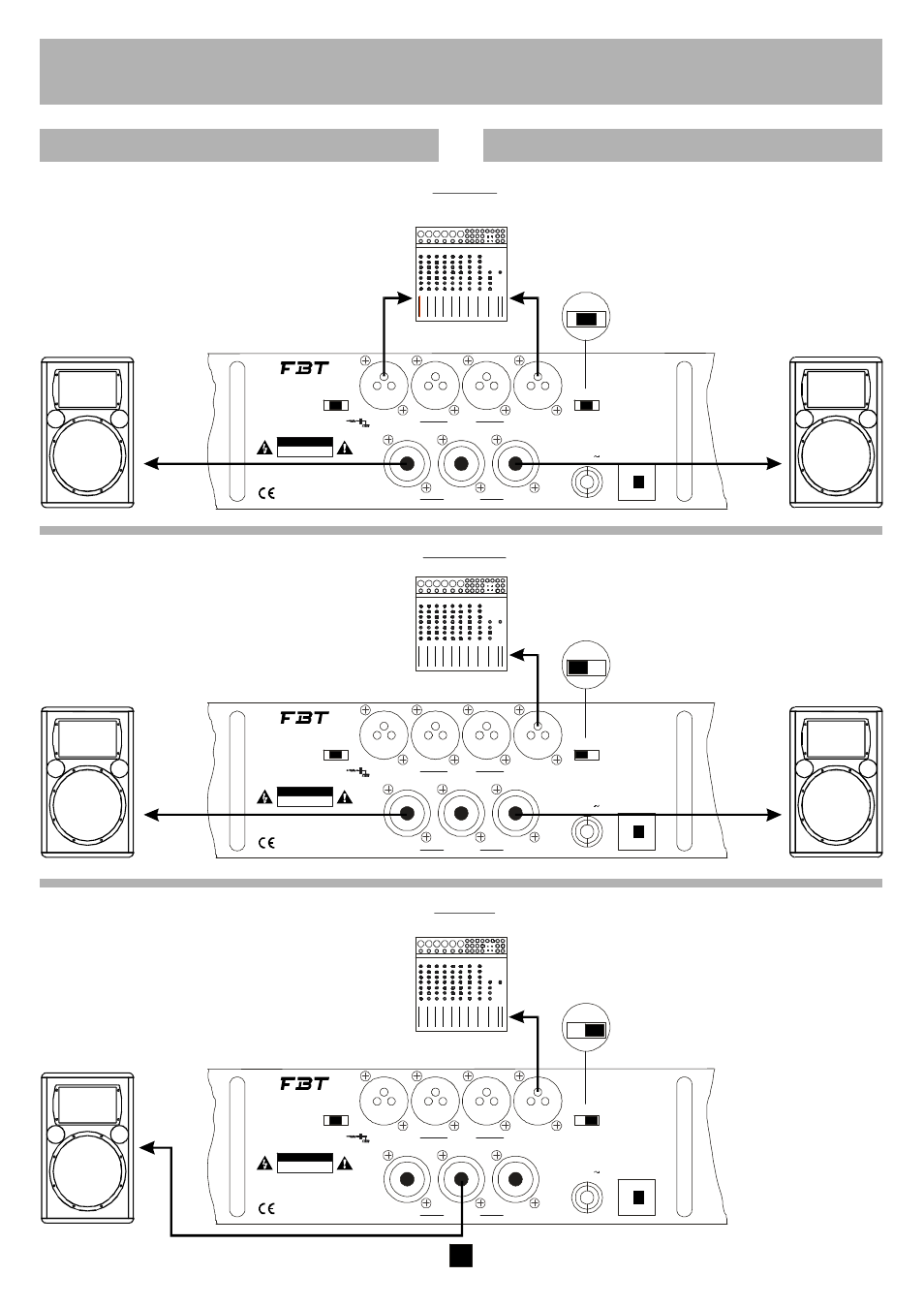 Italiano english, Modi operativi, Operating modes | Symbol, Stereo parallel bridge | FBT Symbol 18000 User Manual | Page 8 / 24