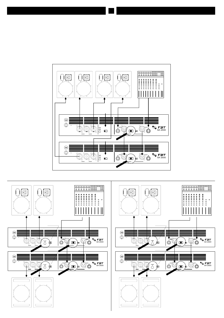 Italiano english | FBT SA 2500 User Manual | Page 10 / 28