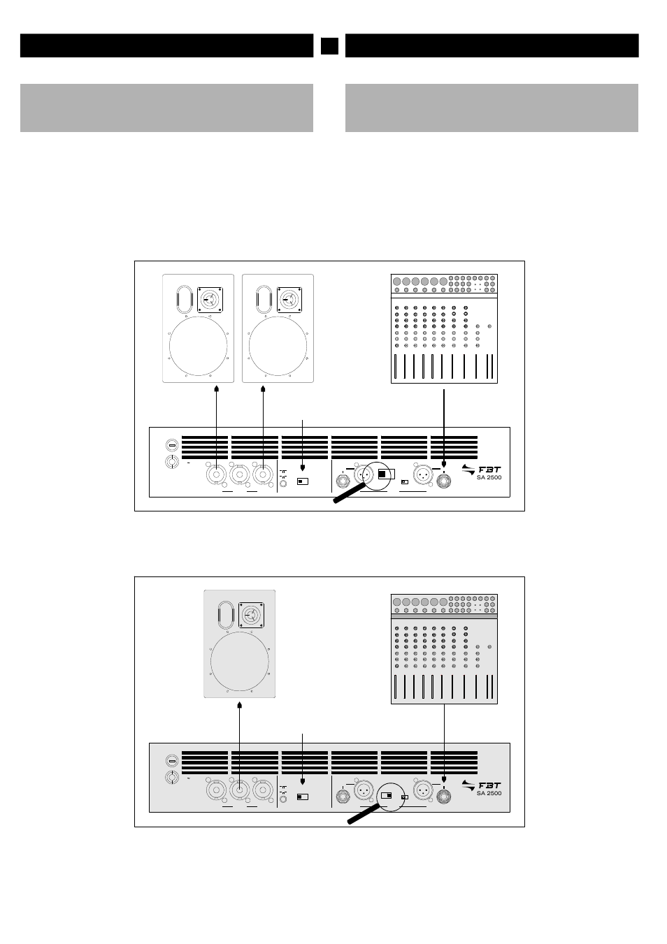 Italiano english | FBT SA 2500 User Manual | Page 8 / 28