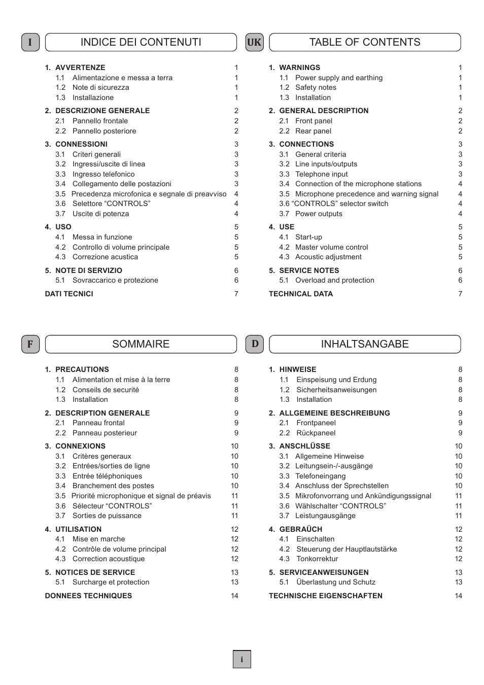 FBT MPA 5480 User Manual | Page 2 / 20