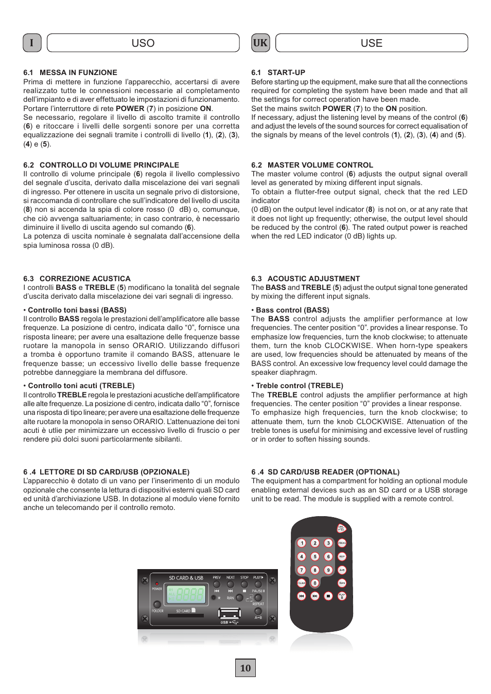 Iuk uso use | FBT MXA 3240 User Manual | Page 13 / 32