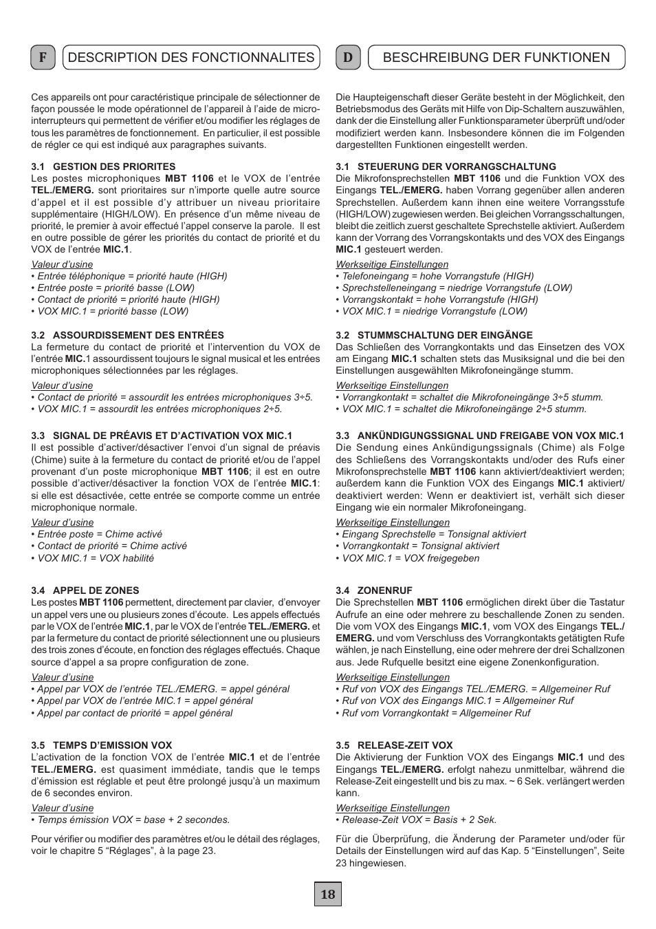 FBT MXA 3240 User Manual | Page 21 / 32