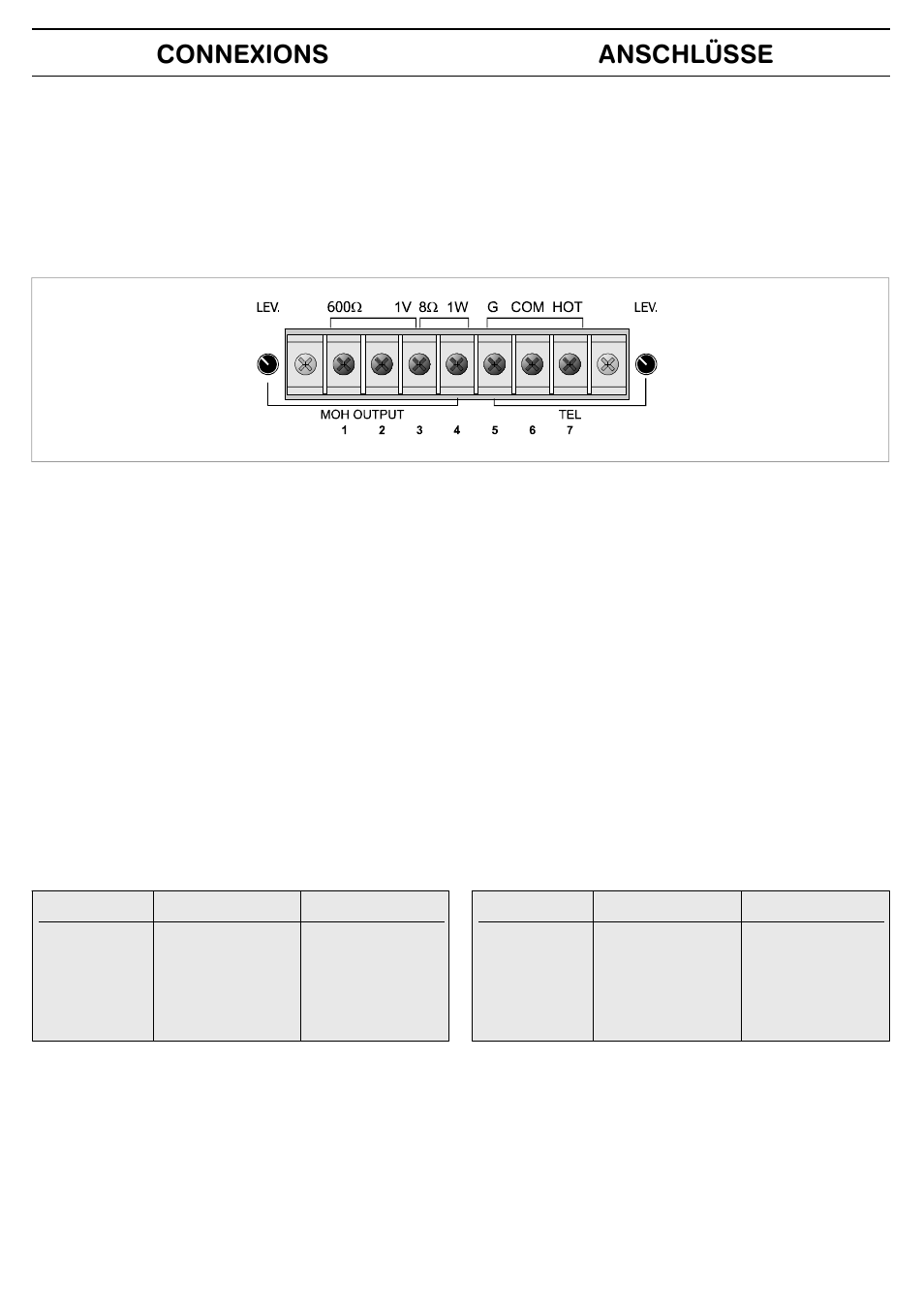 Connexions anschlüsse | FBT MPA 3240 User Manual | Page 16 / 28