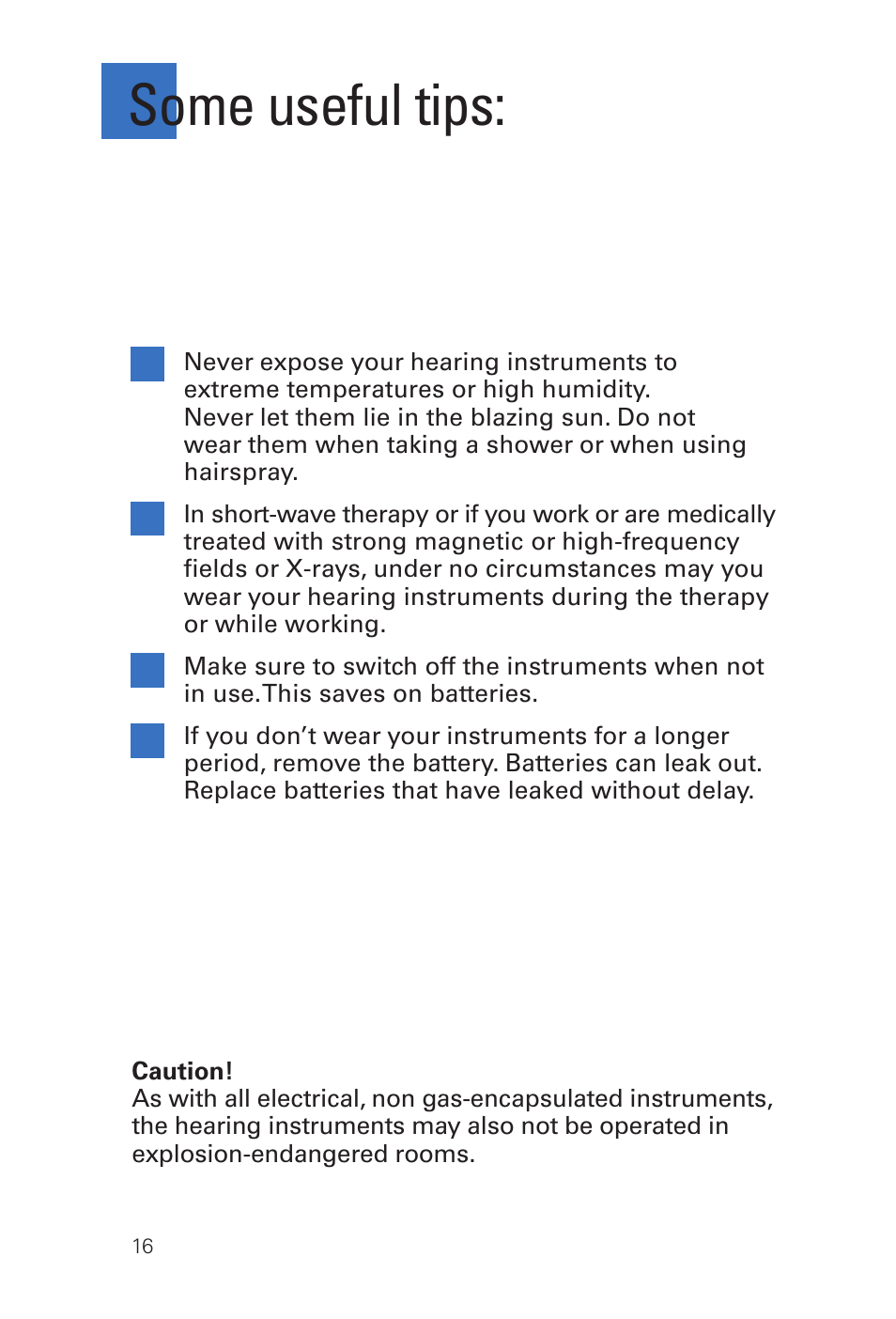 Some useful tips | Siemens MUSIC Pro Pro IT User Manual | Page 16 / 24