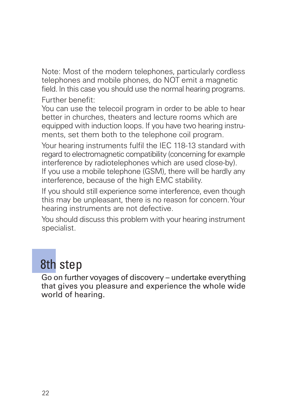 8th step | Siemens MUSIC Pro Pro IT User Manual | Page 22 / 24