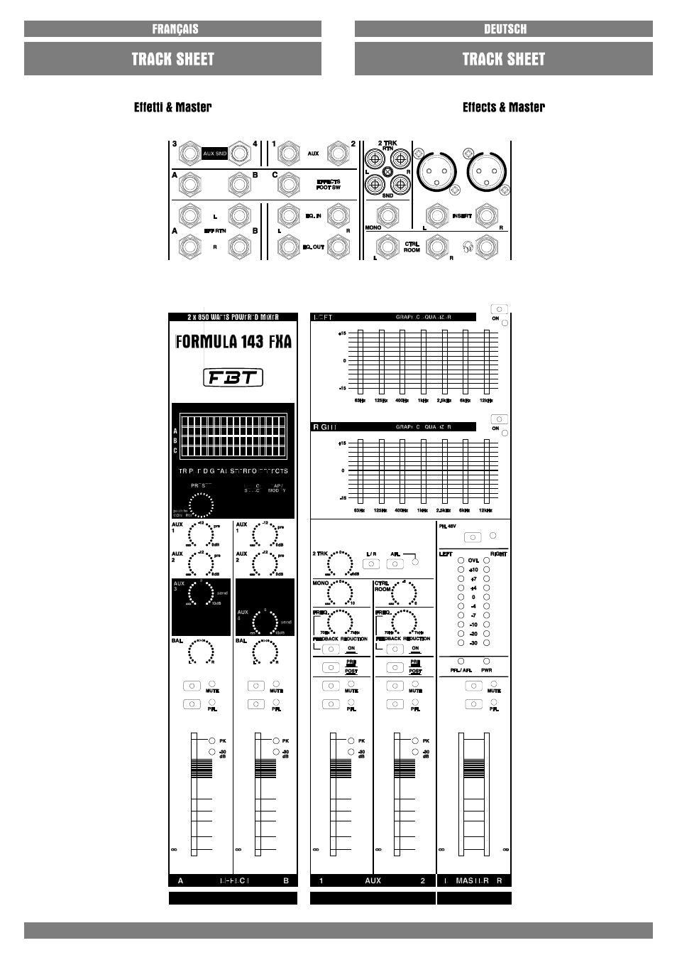FBT FORMULA 143FXA User Manual | Page 66 / 68