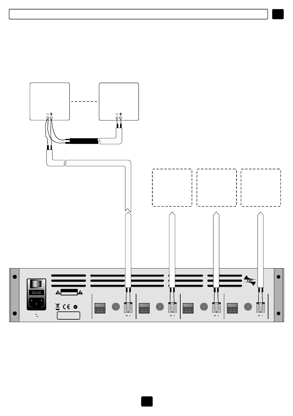 Ausgänge, Anschlussbeispiele | FBT MPU User Manual | Page 65 / 88