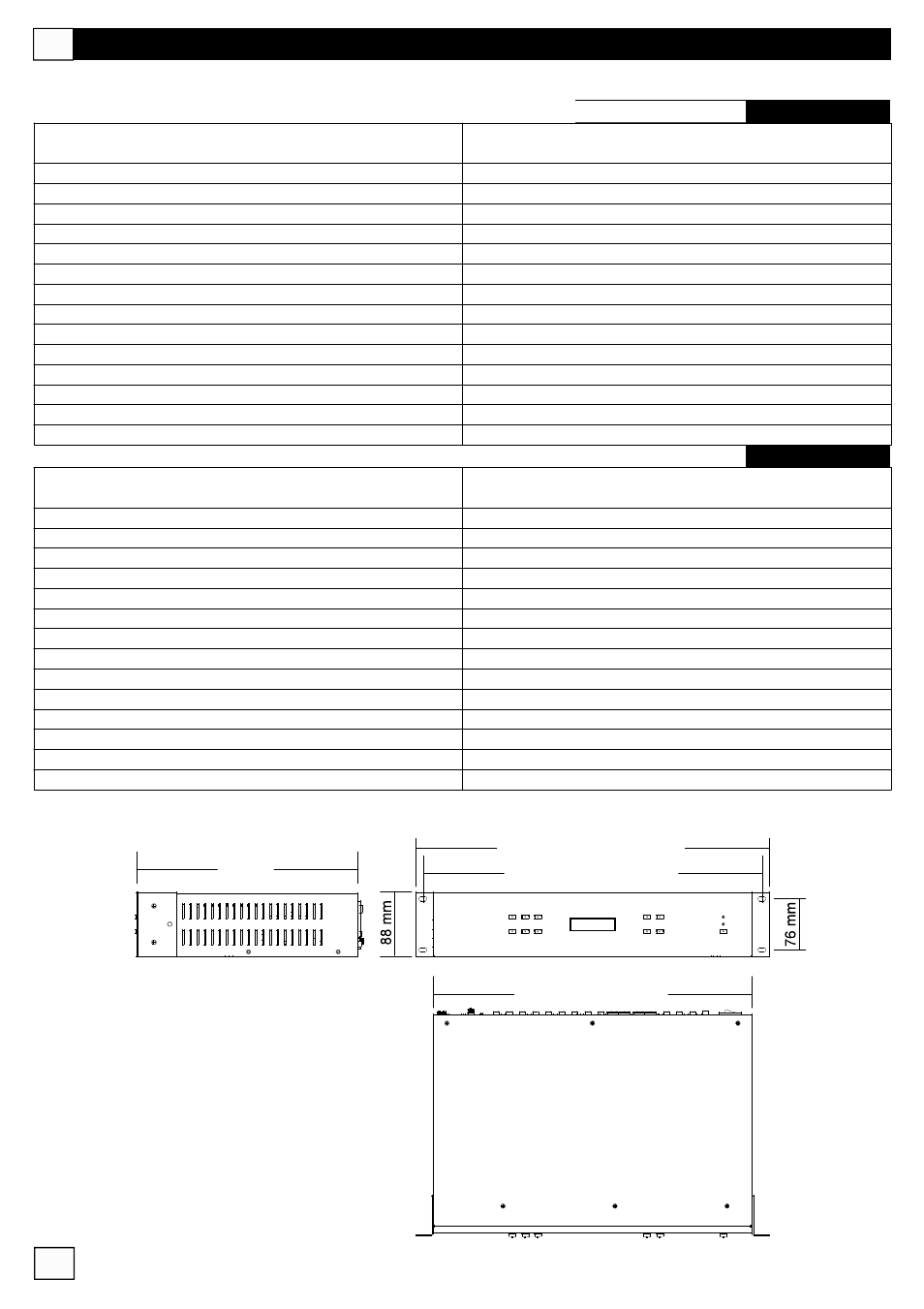 Specifiche tecniche | FBT MMZ 6000 User Manual | Page 14 / 72