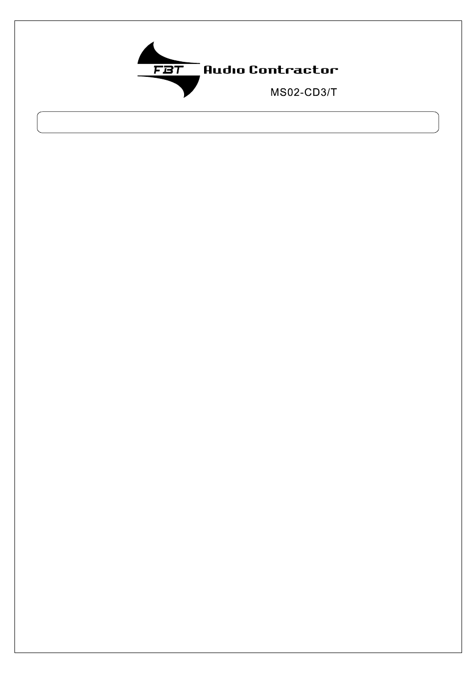 FBT MS02CD3T User Manual | Page 2 / 5