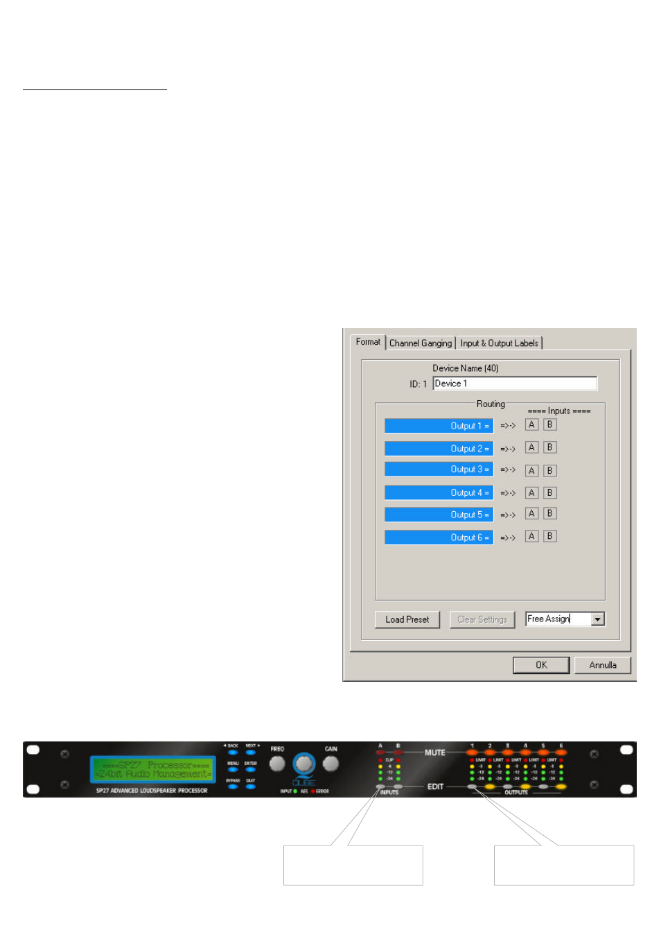 Free assign routing | FBT QUBE SP27 User Manual | Page 14 / 44