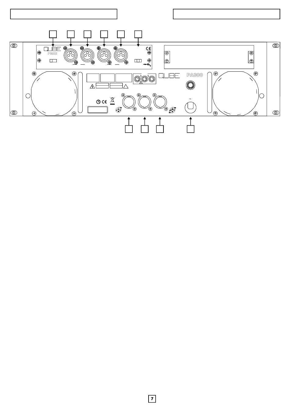 Pa300 | FBT QUBE PA User Manual | Page 8 / 16