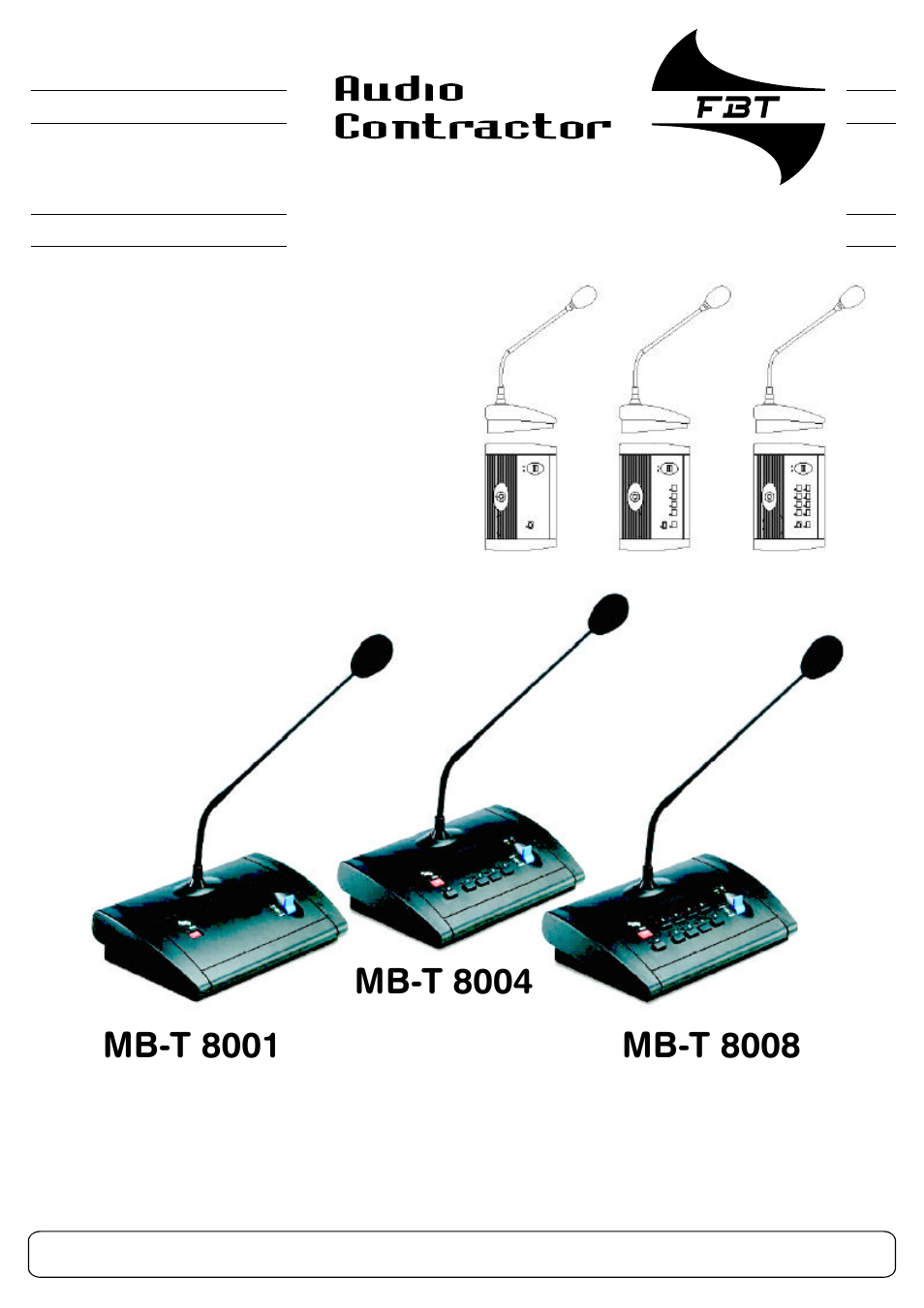 FBT MBT 8008 User Manual | 28 pages