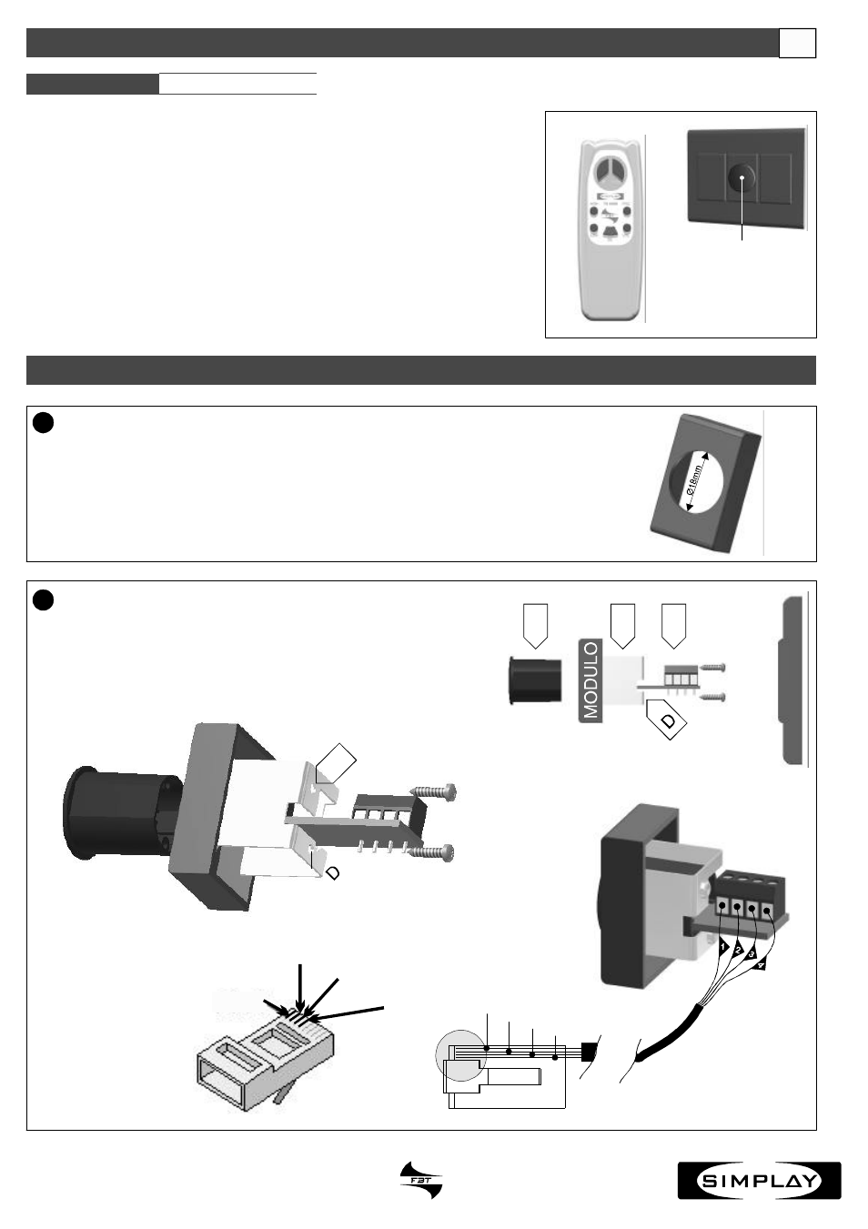 Pin 2 pin 1 pin 3 pin 4, Controlli remoti, Installazione | FBT TRC-6000 User Manual | Page 2 / 6