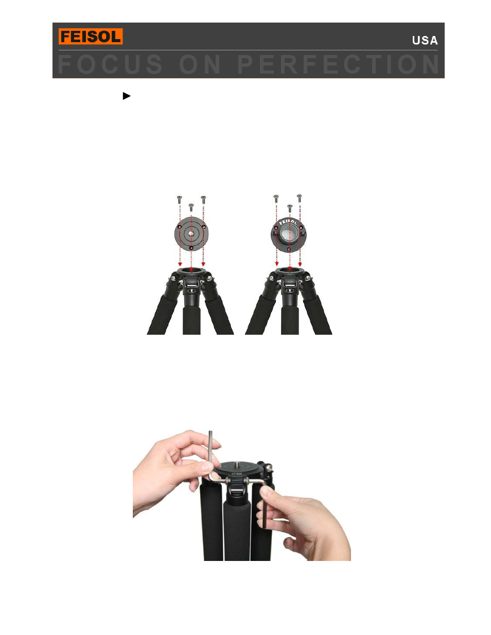 FEISOL CT-3471 Tripod User Manual | 4 pages