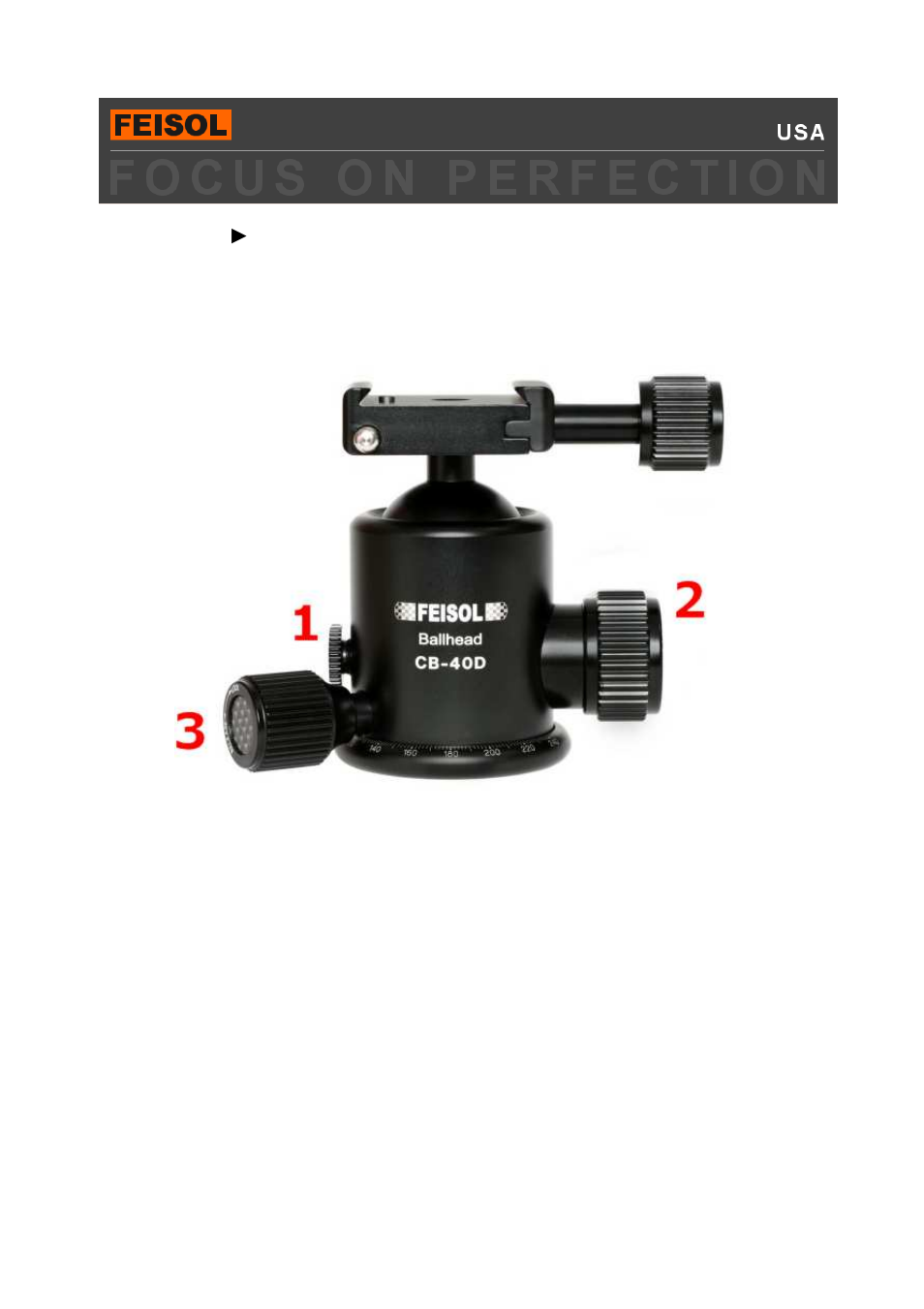 FEISOL Ball Heads User Manual | 2 pages