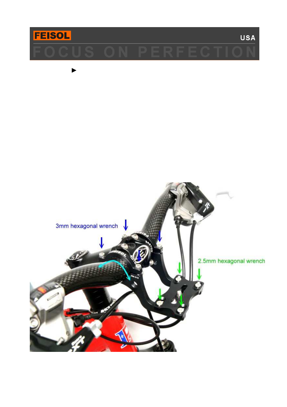 FEISOL Bicycle Mount User Manual | 2 pages