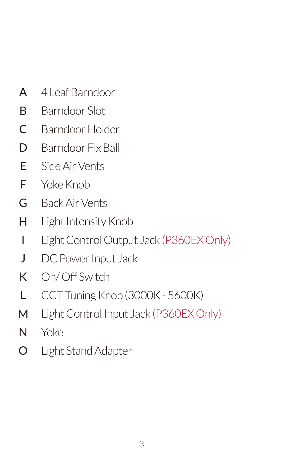 Fiilex P360EX User Manual | Page 5 / 12