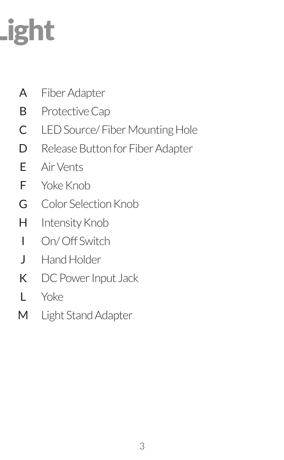 Getting to know the light | Fiilex P200 User Manual | Page 5 / 11