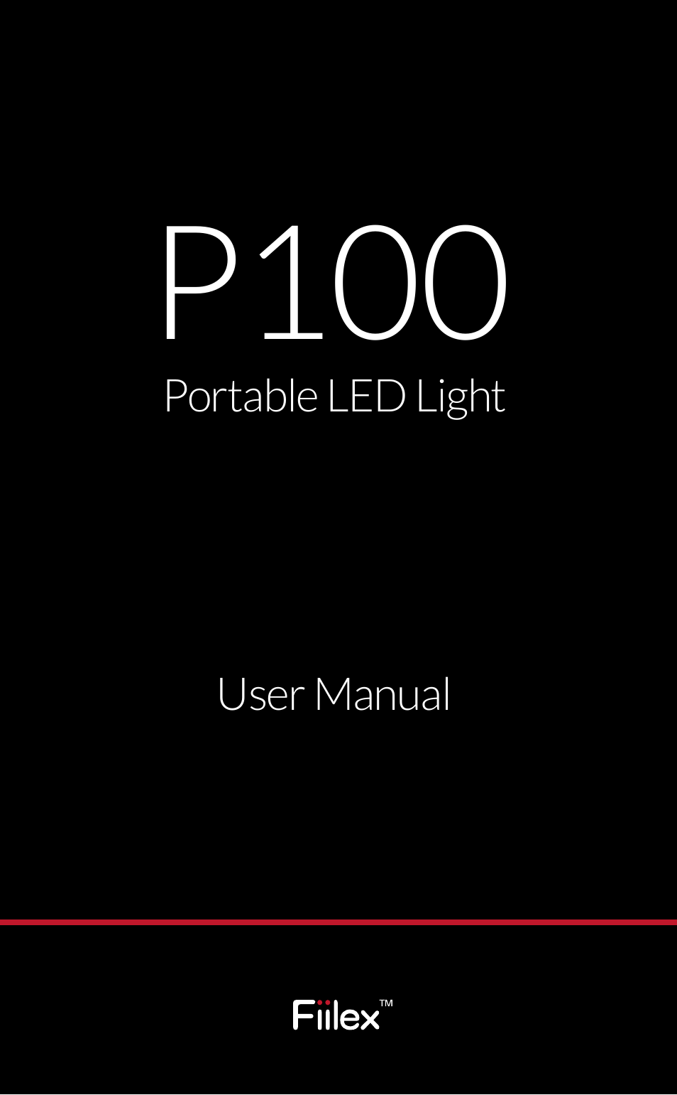 Fiilex P100 User Manual | 12 pages