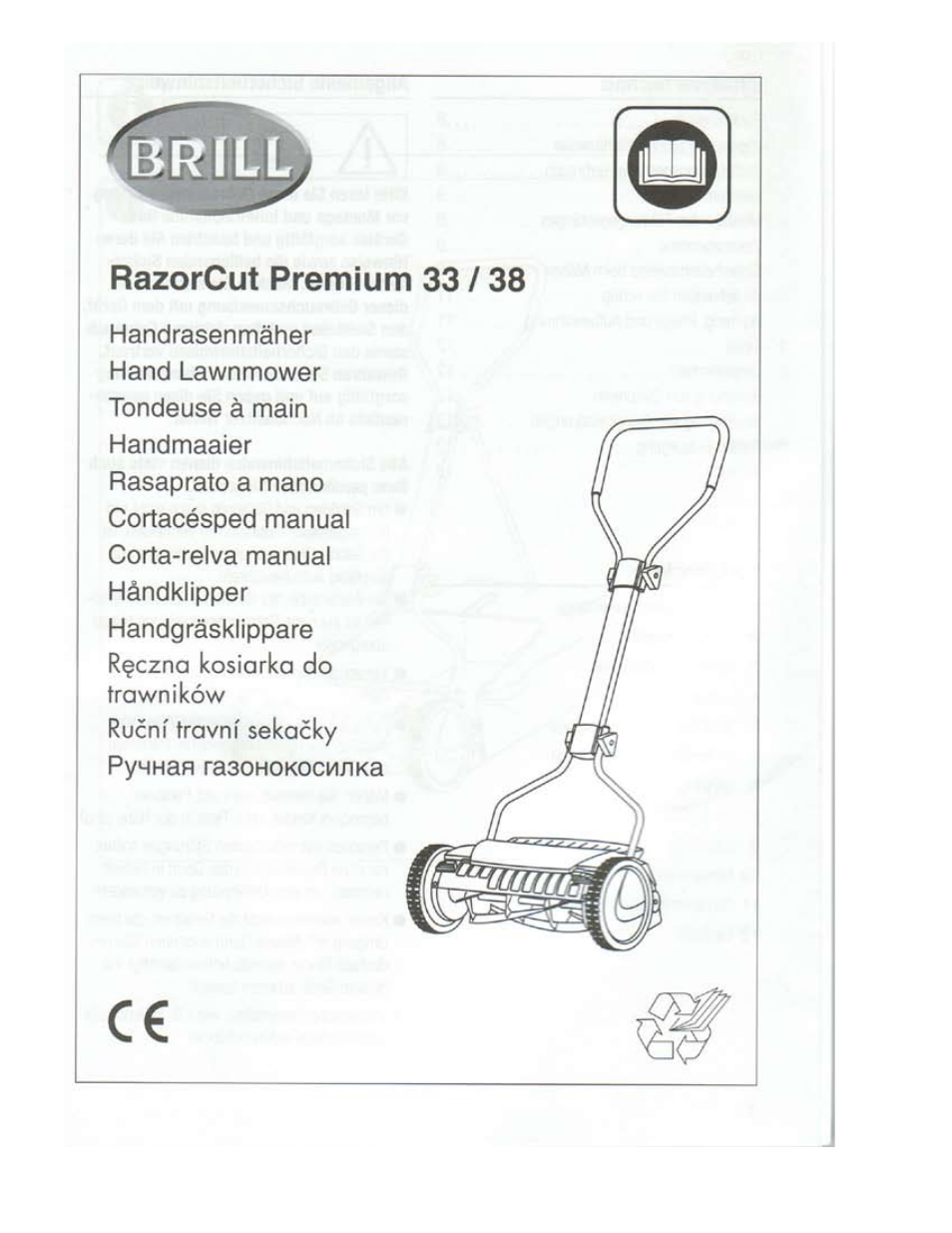 Brill Razorcut Premium 38 User Manual | 11 pages