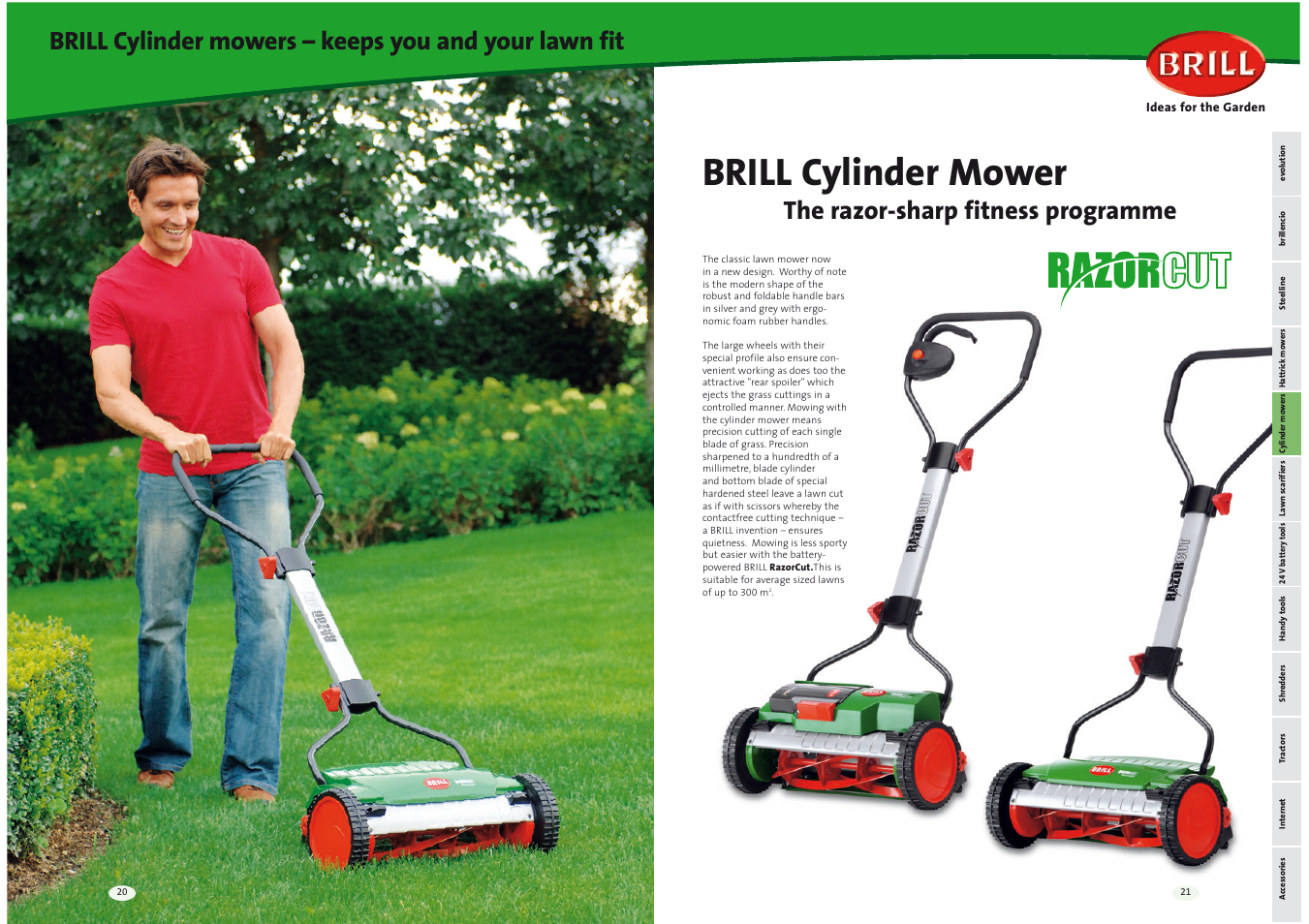 Brill cylinder mower | Brill Ideas 42 Series User Manual | Page 11 / 22