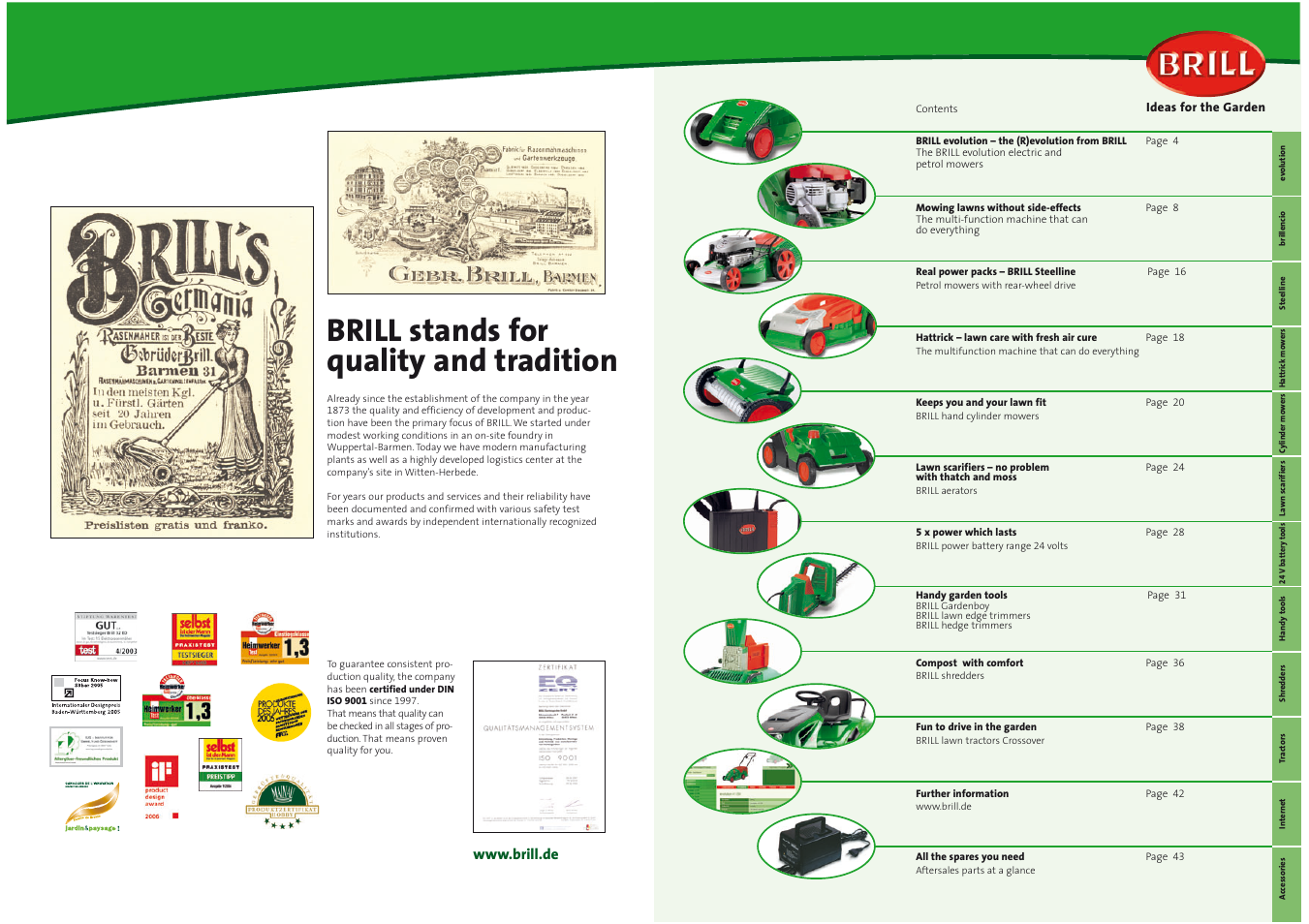 Brill stands for quality and tradition | Brill Ideas 42 Series User Manual | Page 2 / 22