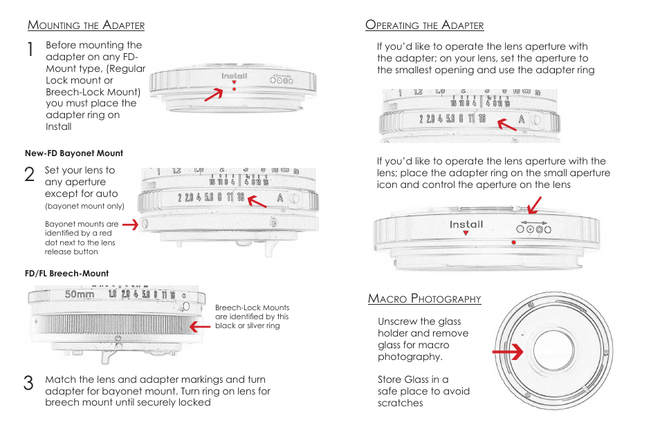 Fotodiox FD Lens Adapter User Manual | Page 2 / 2