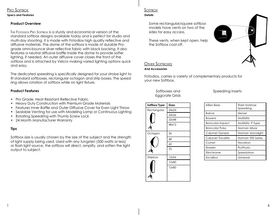 Fotodiox Pro Standard Softbox User Manual | Page 2 / 4