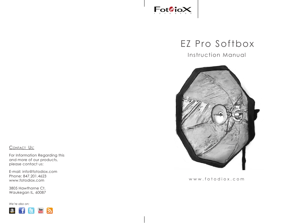 Fotodiox EZ Pro Softbox User Manual | 2 pages