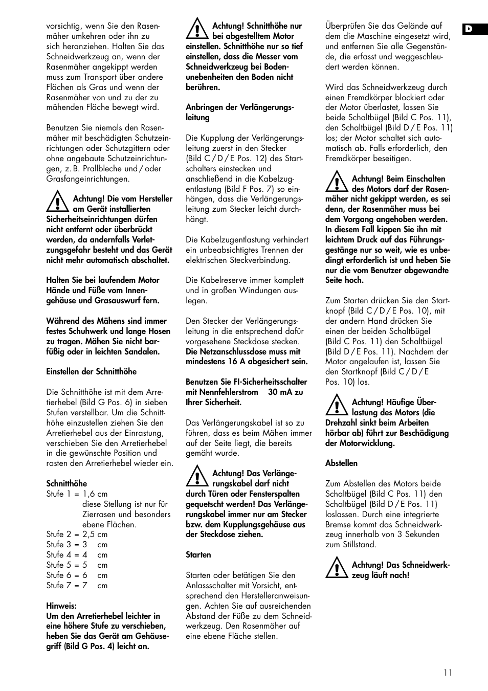 Brill 33 EF User Manual | Page 11 / 72