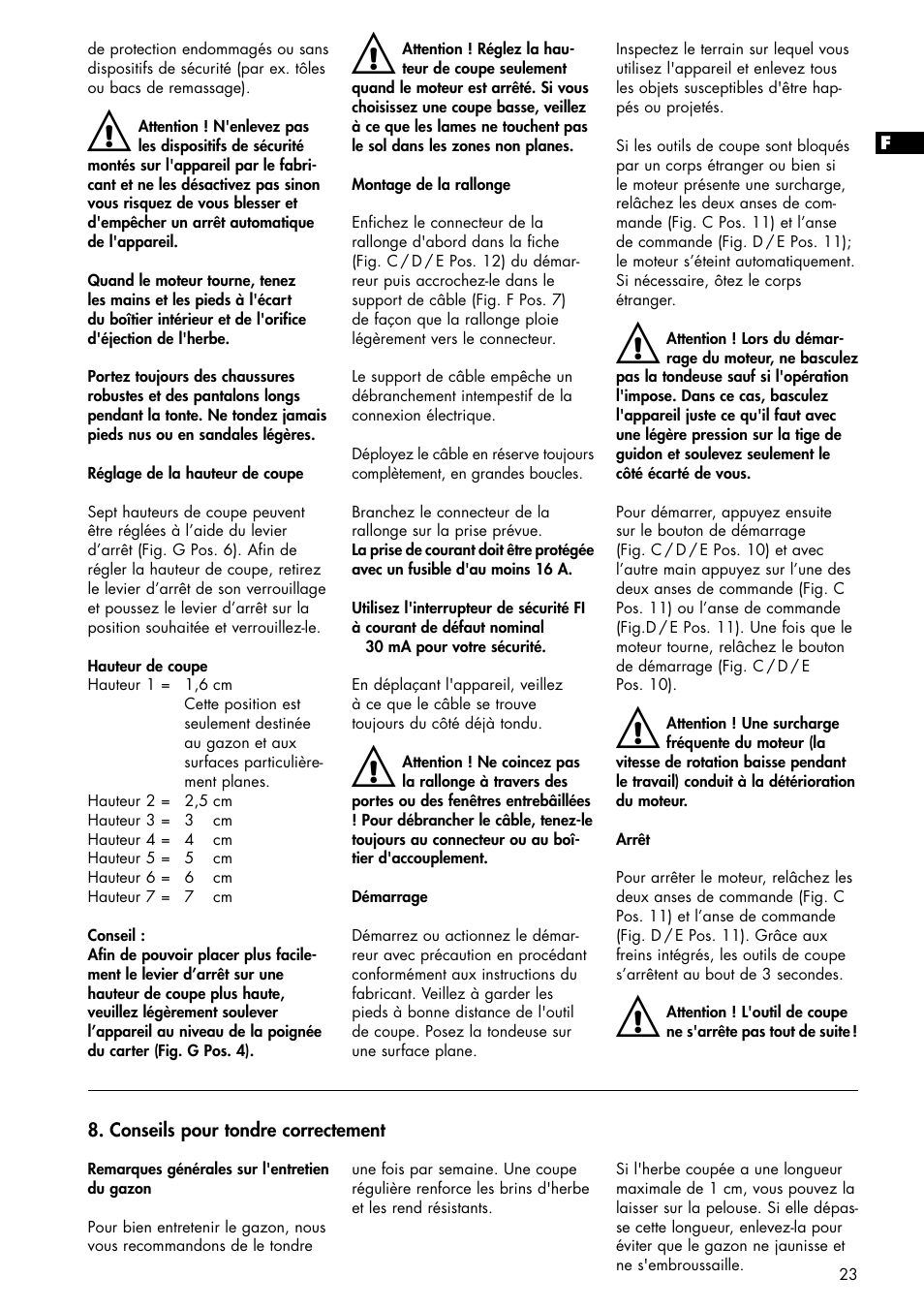 Brill 33 EF User Manual | Page 23 / 72