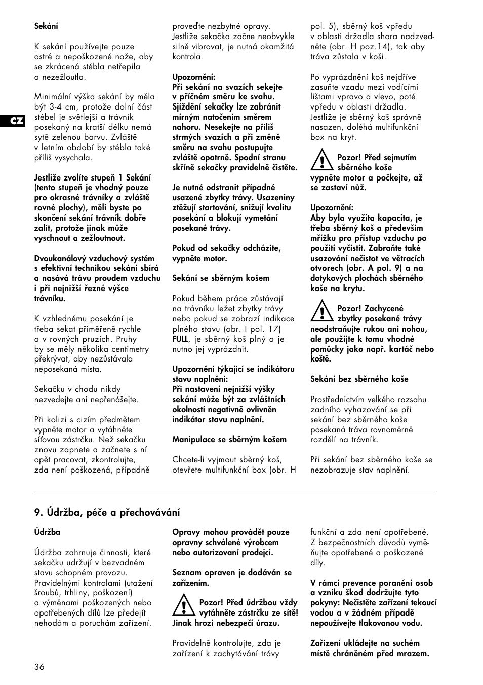 Brill 33 EF User Manual | Page 36 / 72