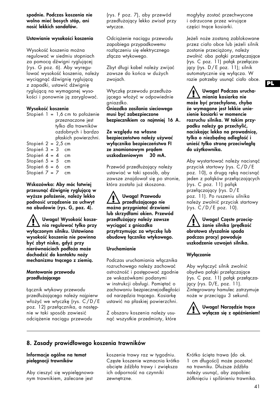 Brill 33 EF User Manual | Page 41 / 72