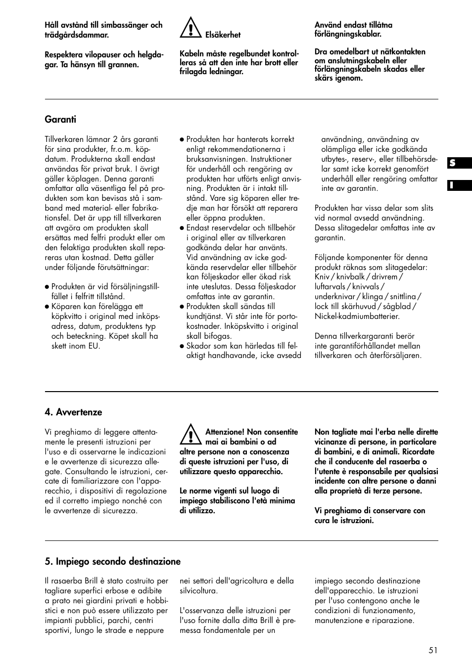 Brill 33 EF User Manual | Page 51 / 72