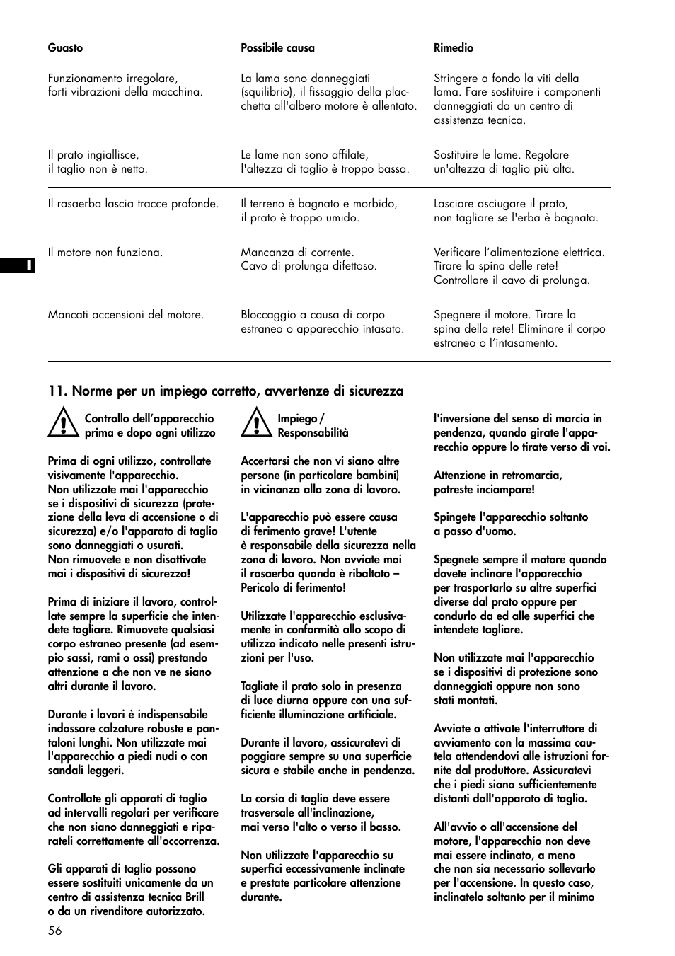 Brill 33 EF User Manual | Page 56 / 72