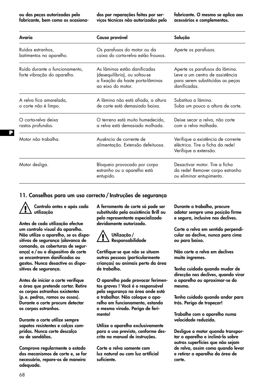 Brill 33 EF User Manual | Page 68 / 72