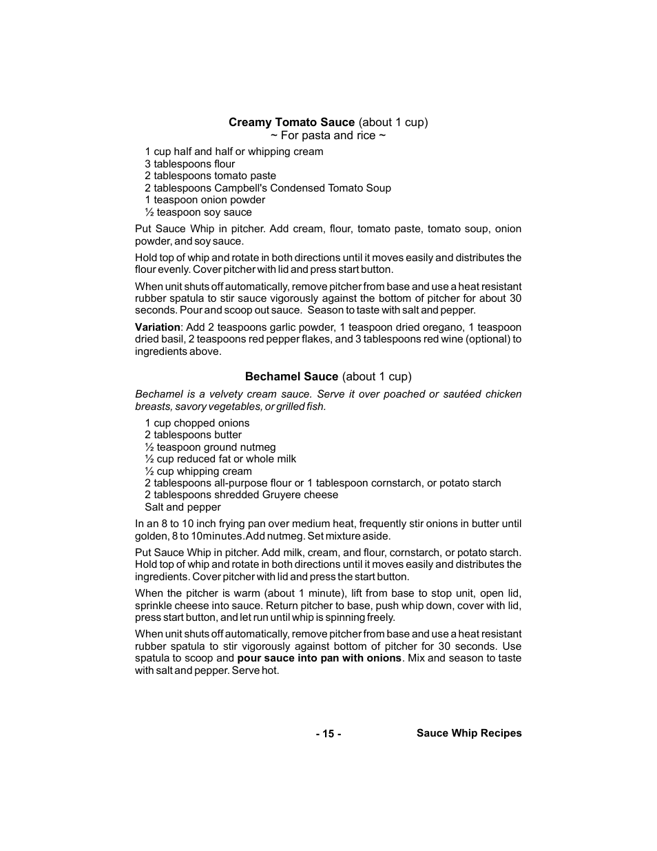 Gastroback 42414 Automatic Milk-foamer and sauces maker User Manual | Page 15 / 32