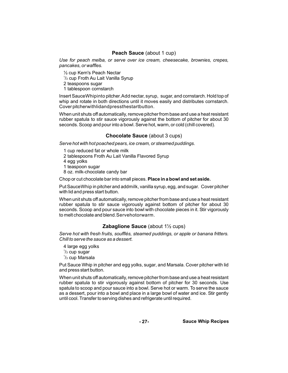 Gastroback 42414 Automatic Milk-foamer and sauces maker User Manual | Page 27 / 32