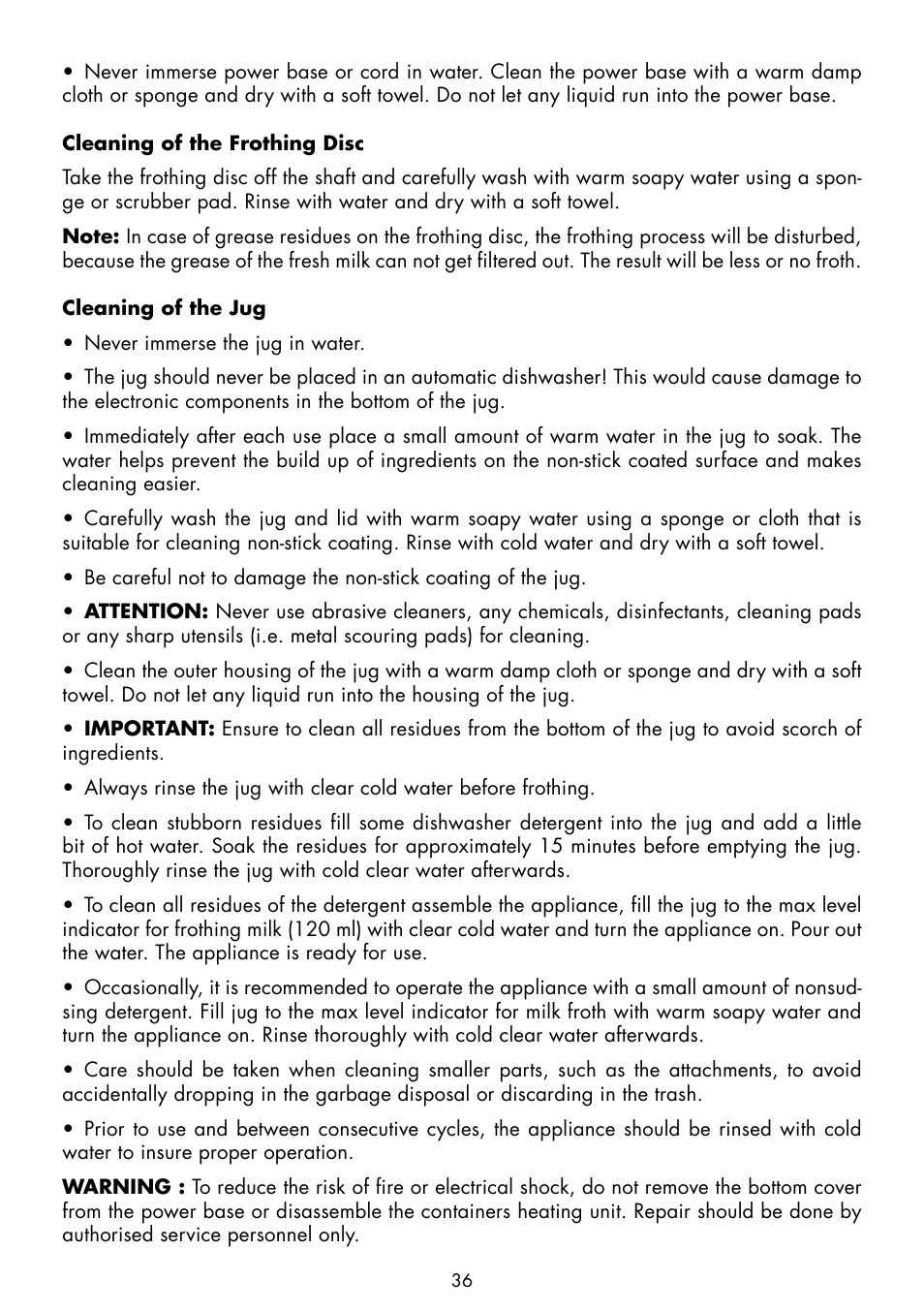 Gastroback 42325 Latte Magic User Manual | Page 14 / 18