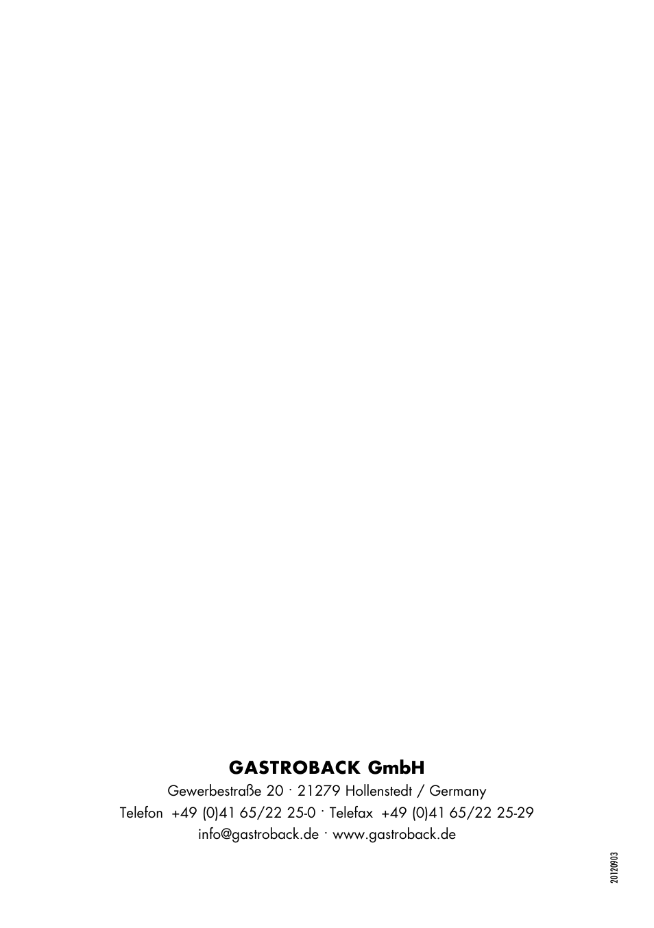 Gastroback gmbh | Gastroback 42320 Easy Cino Plus Milk Frother User Manual | Page 18 / 18
