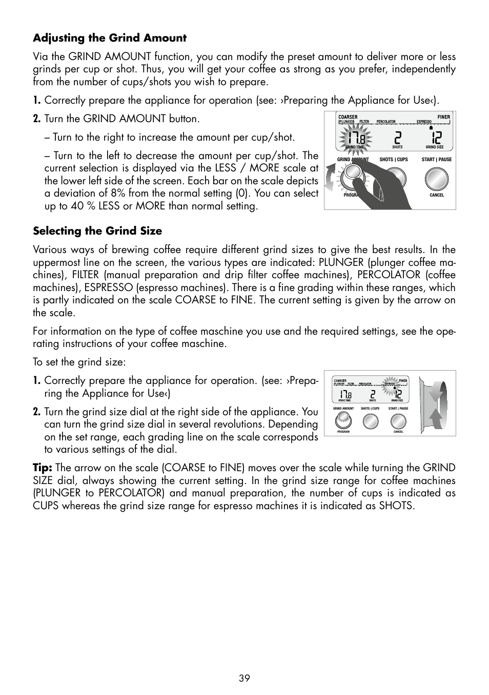 Gastroback 42639 Design Coffee Grinder Advanced Pro User Manual | Page 15 / 23