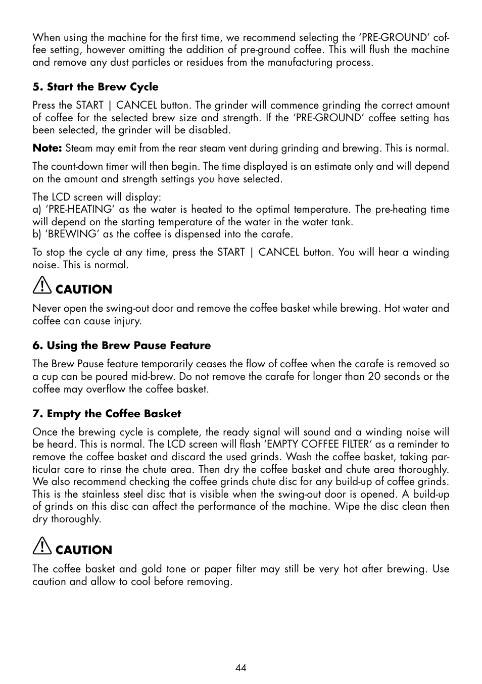 Gastroback 42712 Design Coffee Advanced - Grind & Brew User Manual | Page 12 / 32