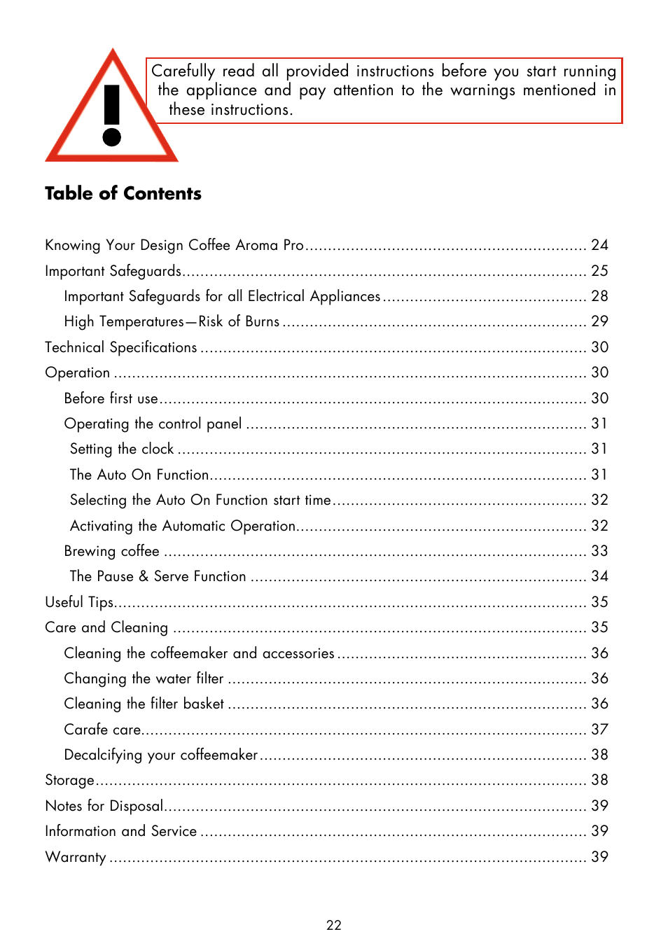 Gastroback 42705 Design Coffee Aroma Pro User Manual | Page 2 / 20