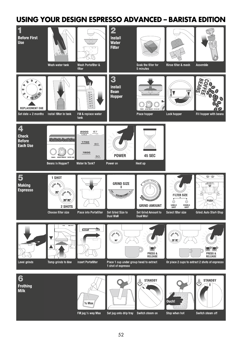 Gastroback 42620 Design Espresso Advanced - Barista Edition User Manual | Page 16 / 36