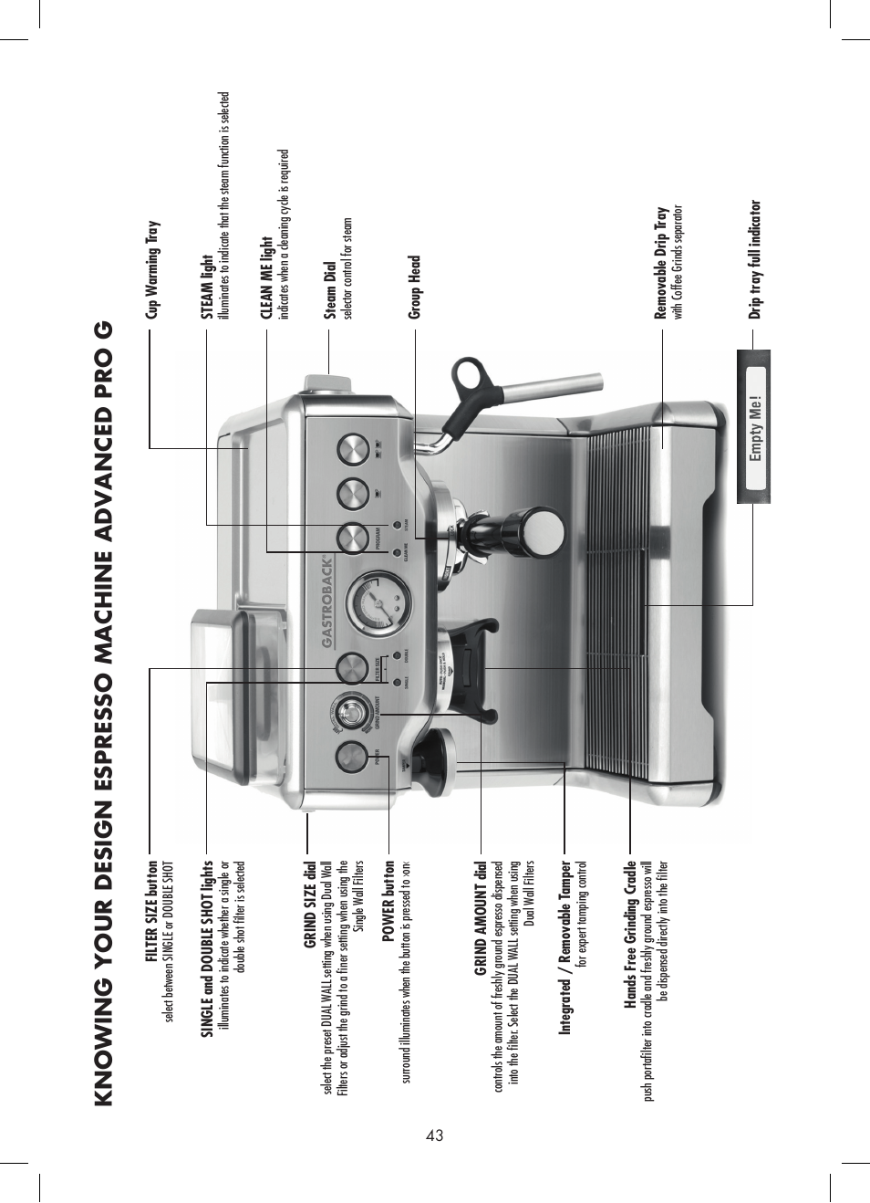 Gastroback 42612 Design Espresso Machine Advanced Pro G User Manual | Page 5 / 38